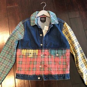 BDG Urban Outfitters Plaid Denim Jacket